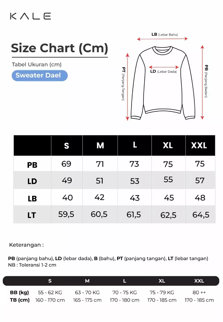 Kale Dael Black Grey / Sweater Pria Bahan Baby Terry Premium Kombinasi