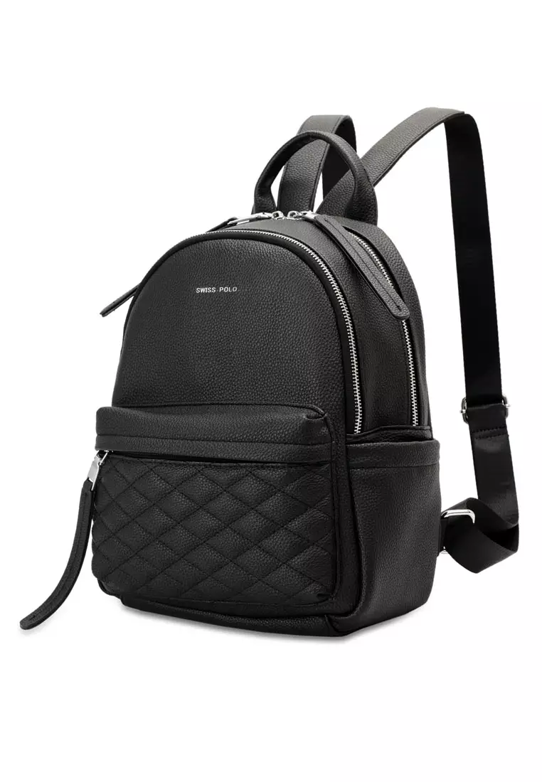 Buy Swiss Polo Women's Logo Backpack - Black 2023 Online | ZALORA ...
