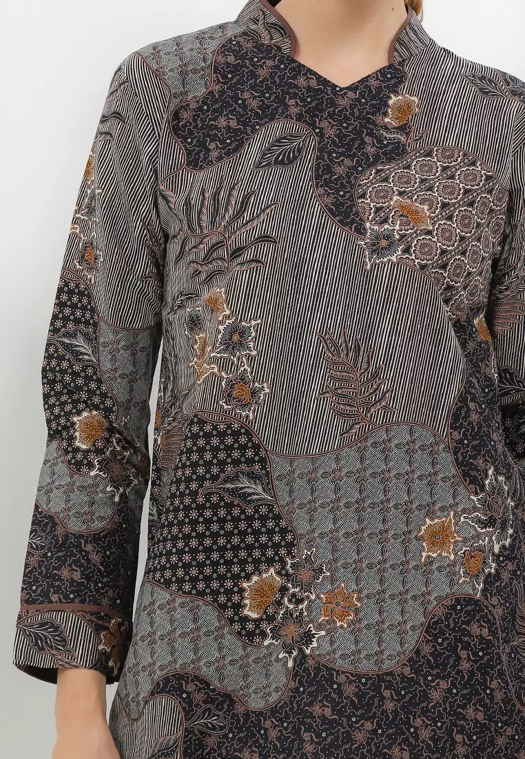 Blouse Batik Atasan Wanita Dania Black