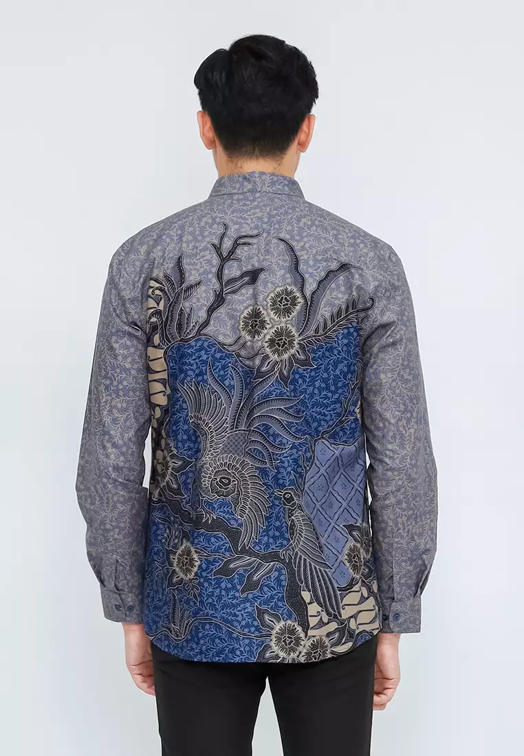 My Aksa Batik Pria Kemeja Panjang Ernest Elena