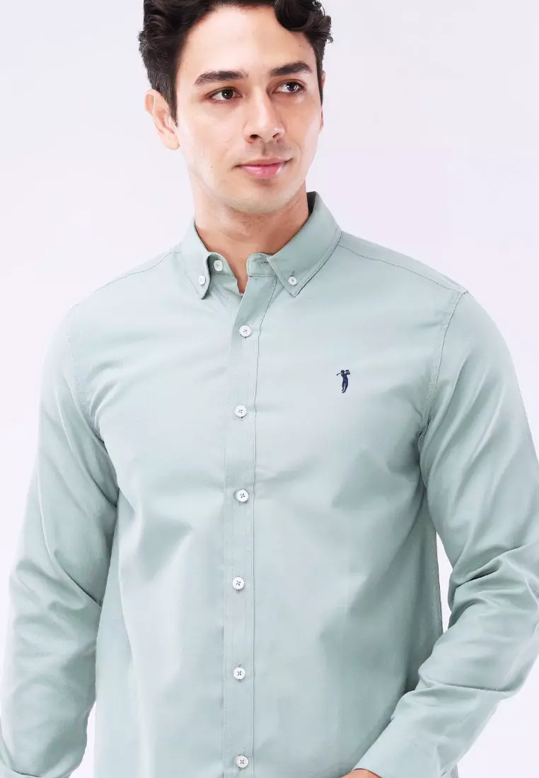 Woven Polo Long Sleeve