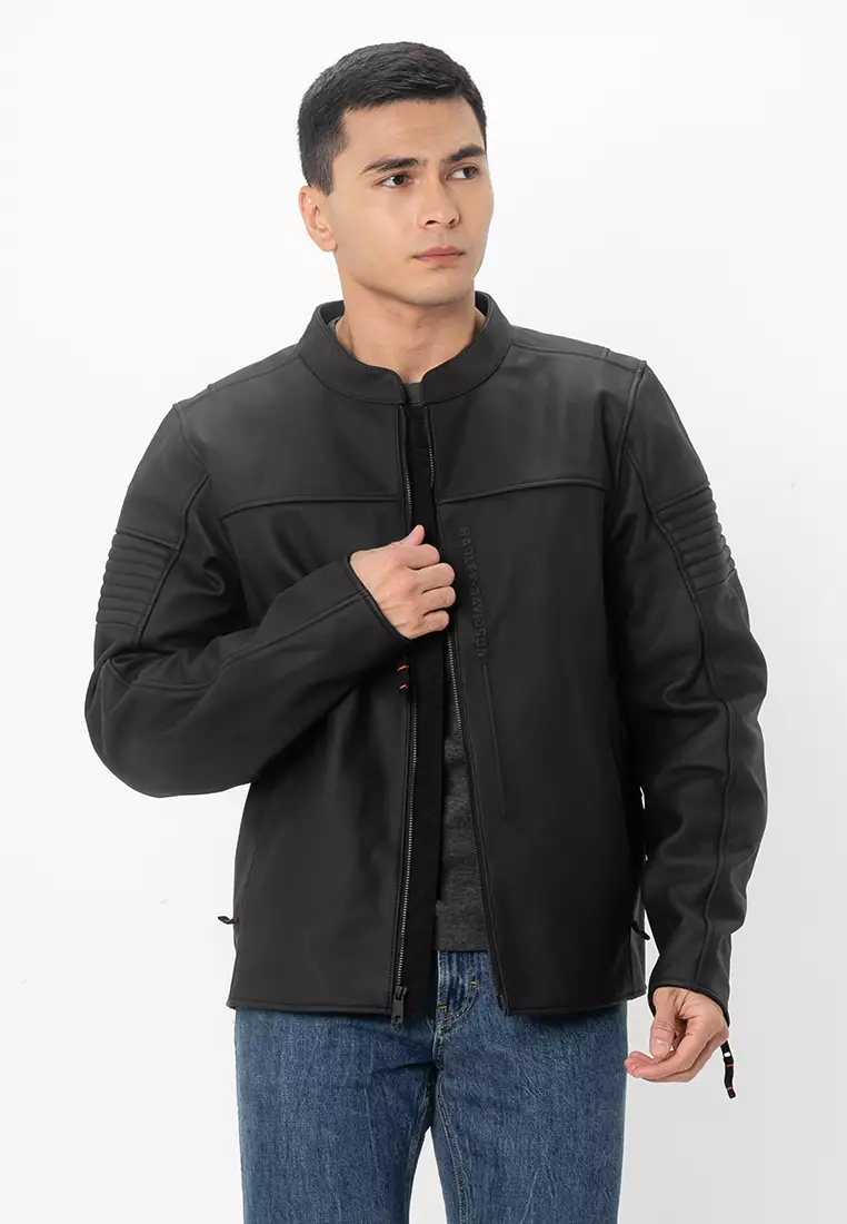 Buy Harley-Davidson H-D® Leather Riding Jacket Online | ZALORA
