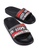 ellesse black and grey and red Filippo Webbing Slides 92372SH0B78BE2GS_1