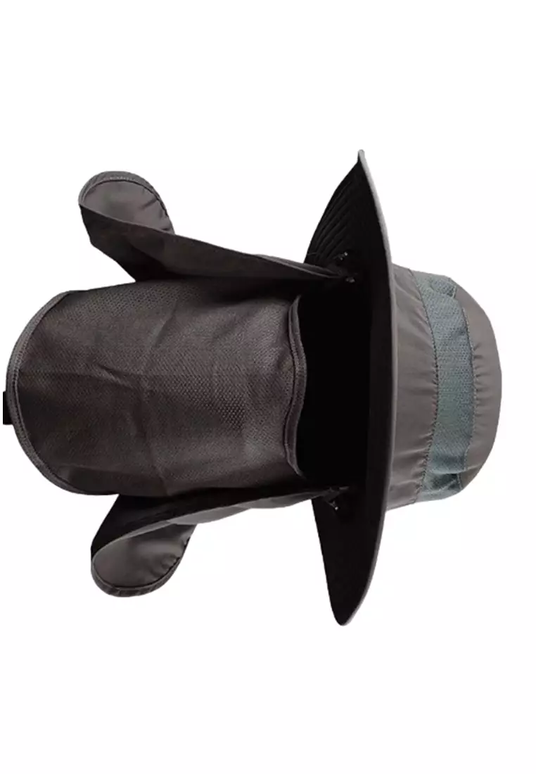 Topi Rimba Outdoor Bucket Hat Nylon Anti UV ORIGINAL - Gray