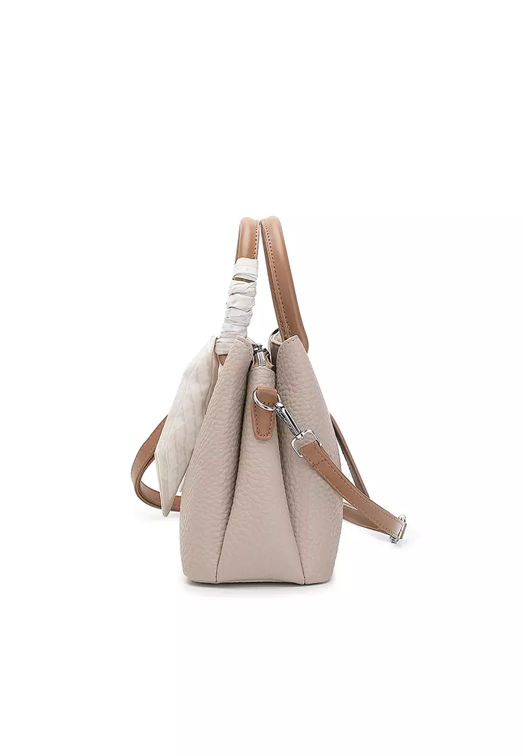Women's Top Handle Bag / Sling Bag / Crossbody Bag - Grey