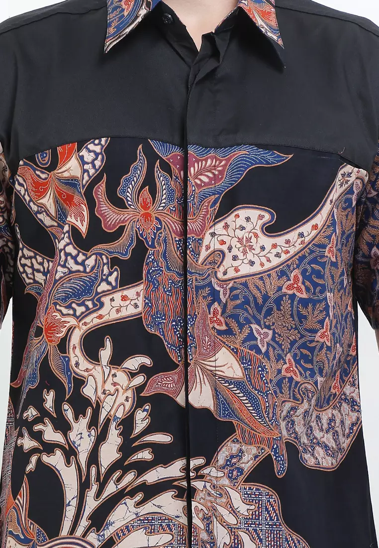 Hem Body Fit Batik Daun