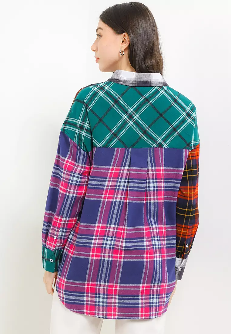 Magreli Combination Flannel Shirt