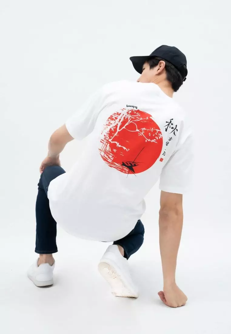 Houseofcuff T-shirt Kaos Putih Motif Danau Tersedia Size S-4XL