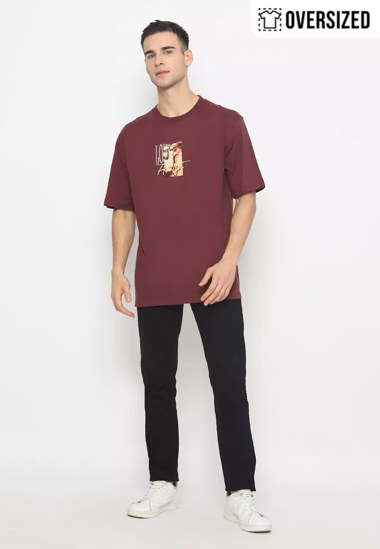 RBJ T-Shirt Cotton Combed Oversized Pria 2079350041