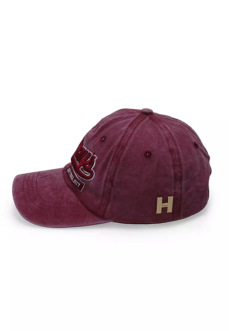 Drsh Topi Baseball Unisex Casual Sport Motive Always Adjustable Material Cotton Jean ORIGINAL - Red