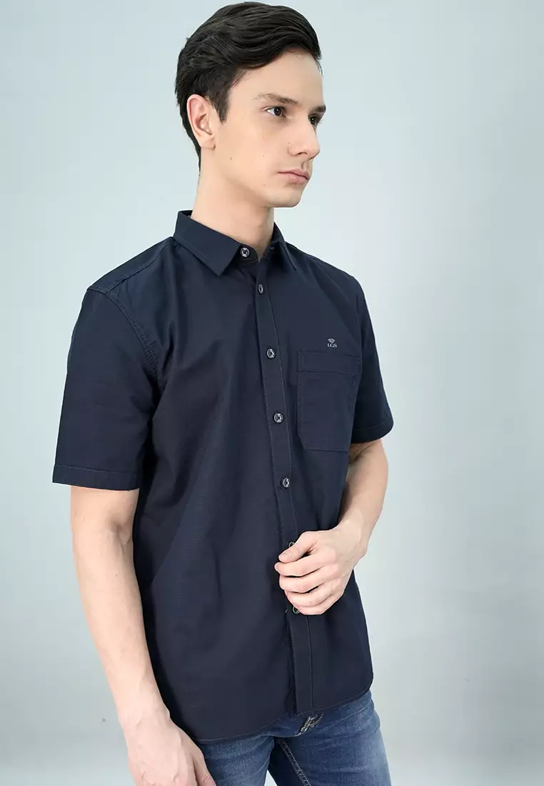 LGS - Lucas Collection - Kemeja Casual Pria Regular Fit - Katun - Lengan Pendek - CSH.271.S1097