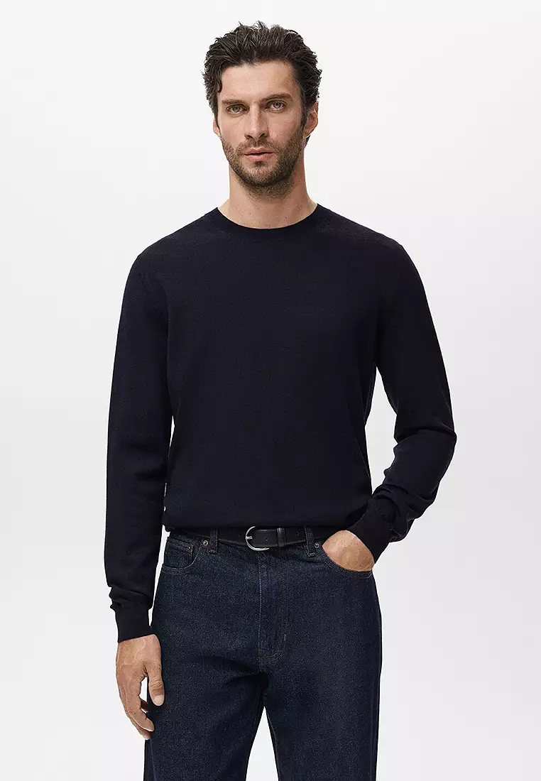 100% Merino Wool Crew Neck Sweater