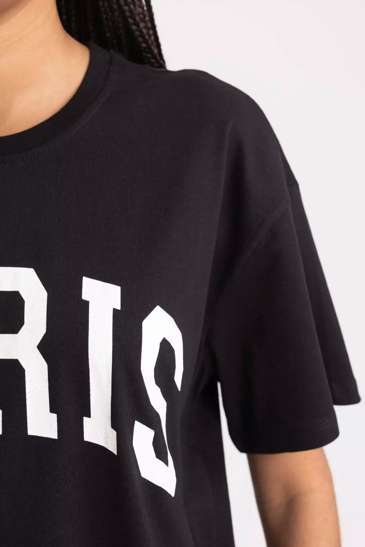 Oversize Wide Fit Crew Neck Short Sleeve T-Shirt B0661Axns