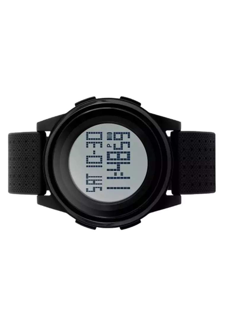 Jam Tangan Sporty Digital Pria Stopwatch Waterproof Strap Tali Material Silicone DD44 ORIGINAL