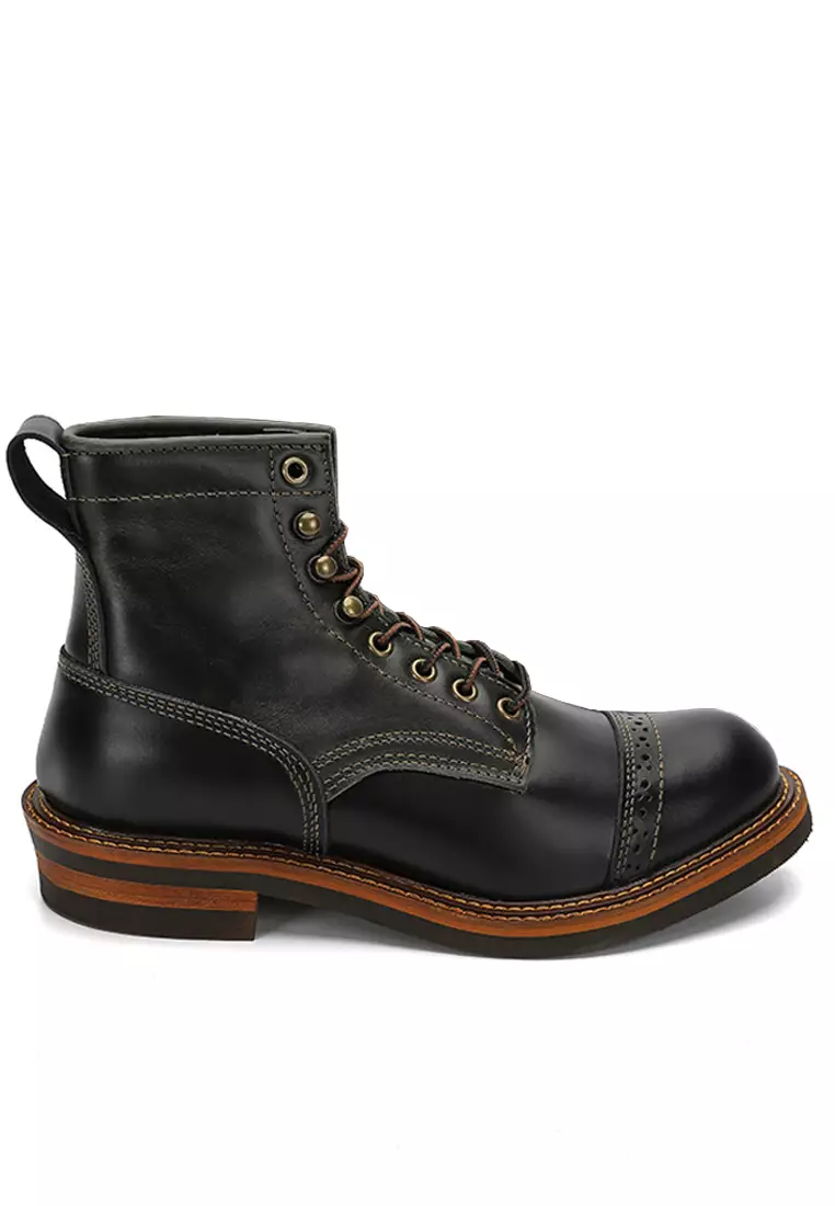 Discount on Twenty Eight Shoes  shoes - SKU: Brogue Oil Wax Cowhide Martin Boots Gz26797