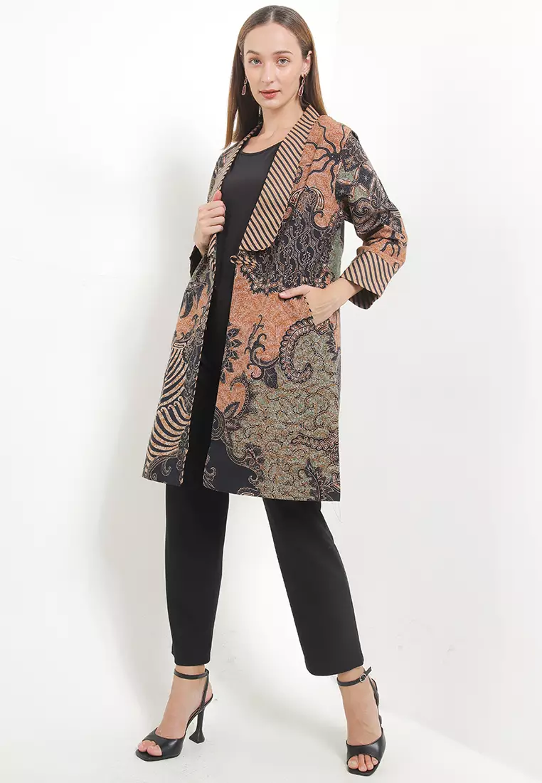 Akna Outer Tunik Batik Tanahan Modern Gradasi Series