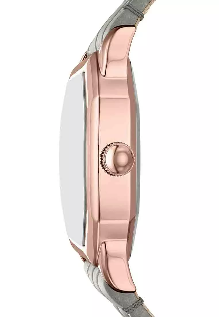 Harlow Gray Leather Watch Es5435