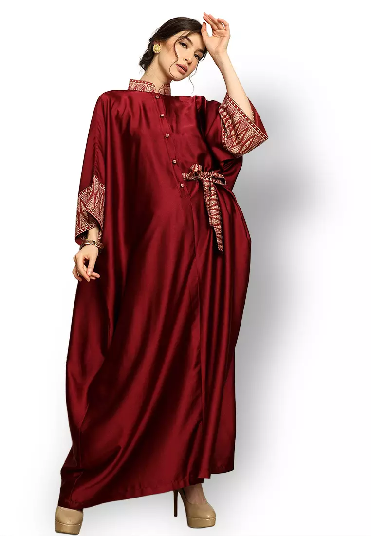 Kanzi Exclusive Long Sleeve Songket Kaftan