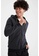 DeFacto black Slim Fit Hooded Zippered Long Sleeve Cardigan B6EBBAAFC5CC35GS_1