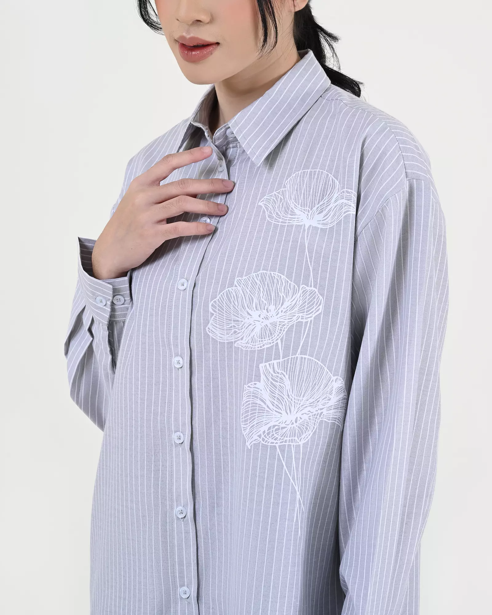 Geulis.id HURU SHIRT - Darkgrey