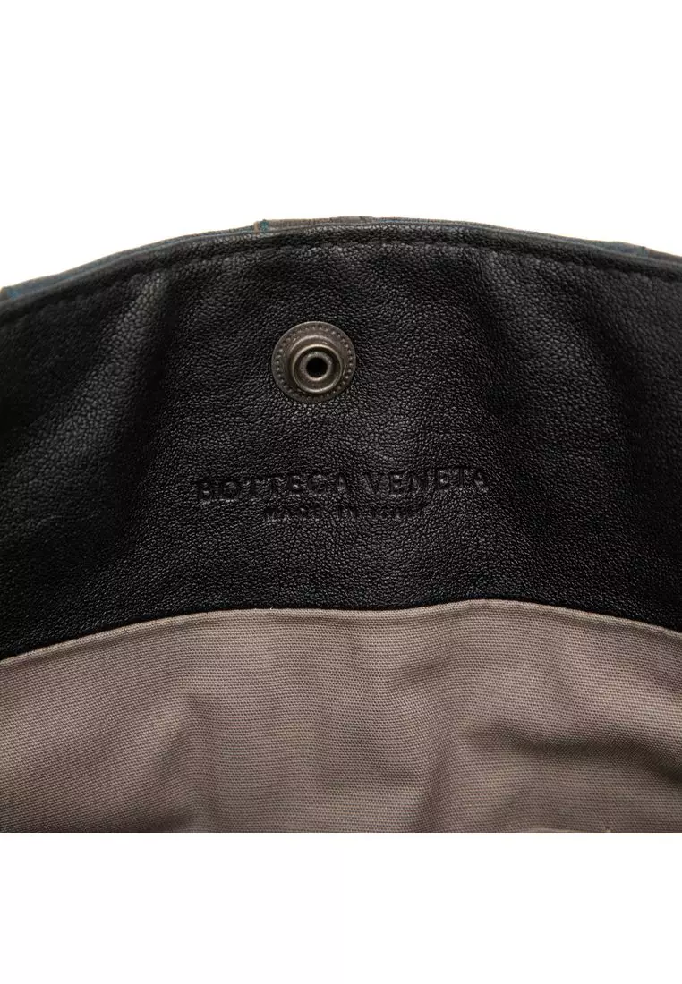Pre-Loved Bottega Veneta Tricolor Leather Intrecciato Crossbody