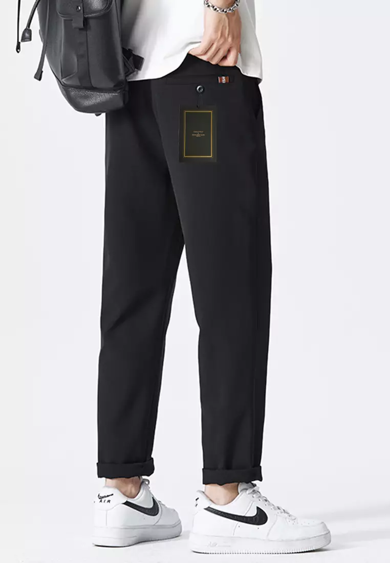 Elastic Waistline Straight Suit Pants AY-L9821