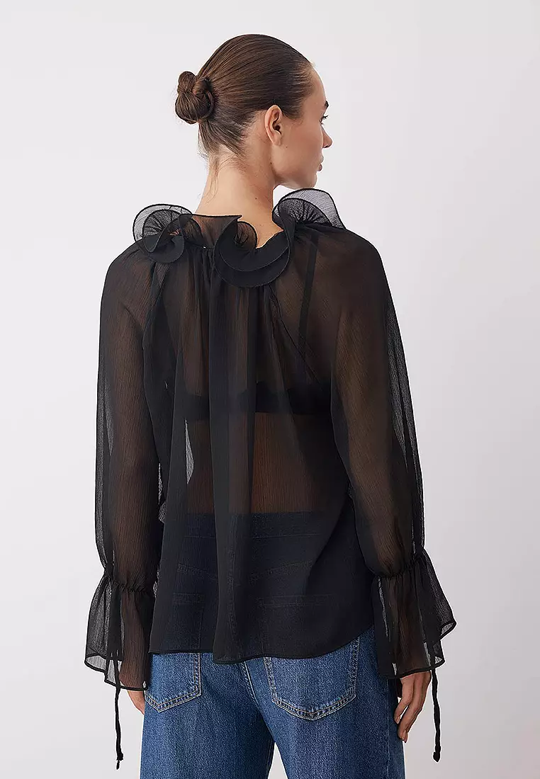 Ruffle Boho Blouse