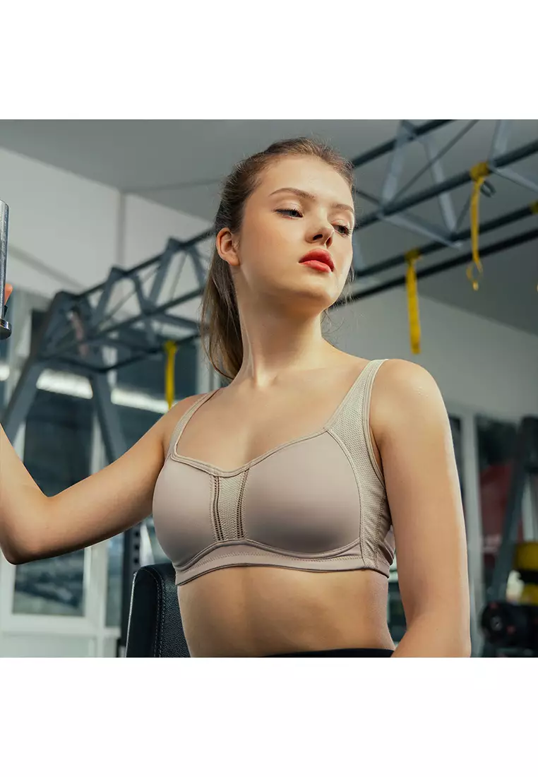 Sorella Bra Sport Quick Dry N15-2931B - Maroon Brown