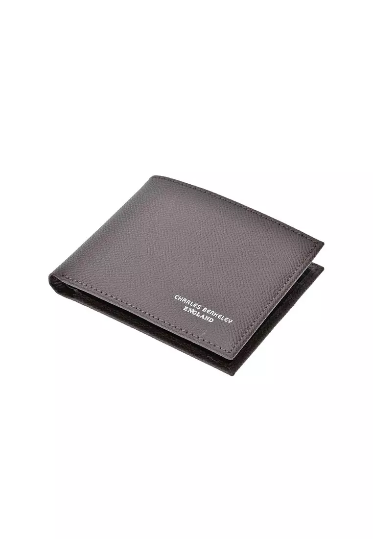 Buy Charles Berkeley Tumbled Leather Bifold Wallet Matte Black