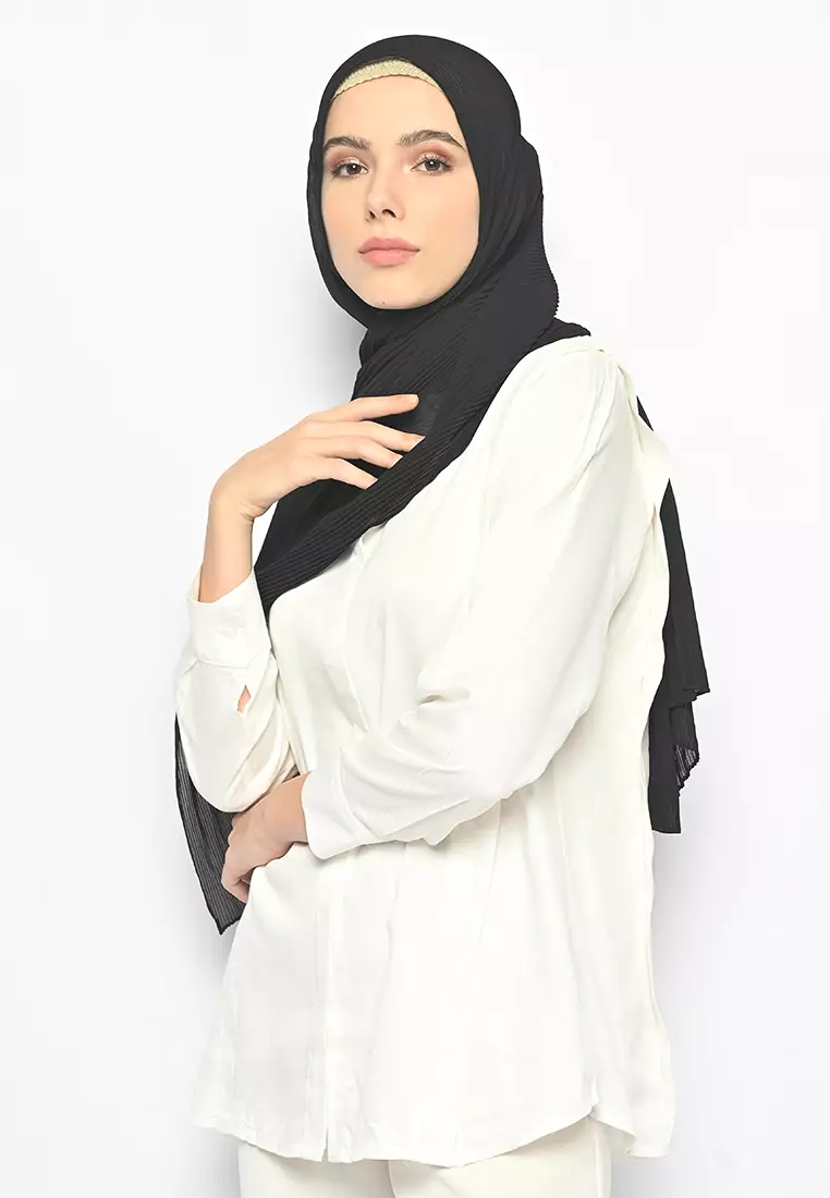 Pasmina Plisket Cerutti Black