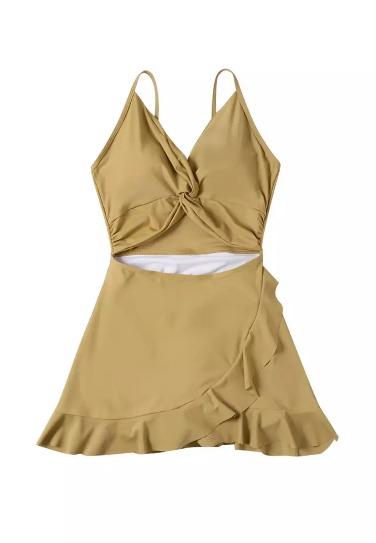 New Korean-style simple one-piece swimsuit CA24032158GD