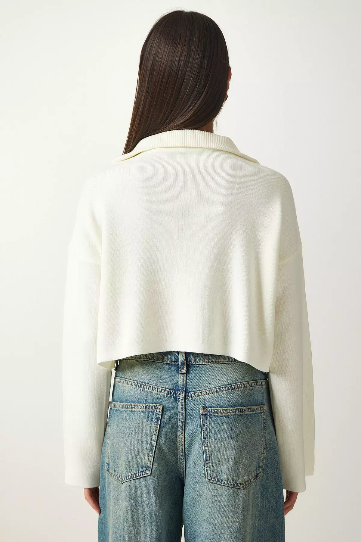 Crop Zip Sweater