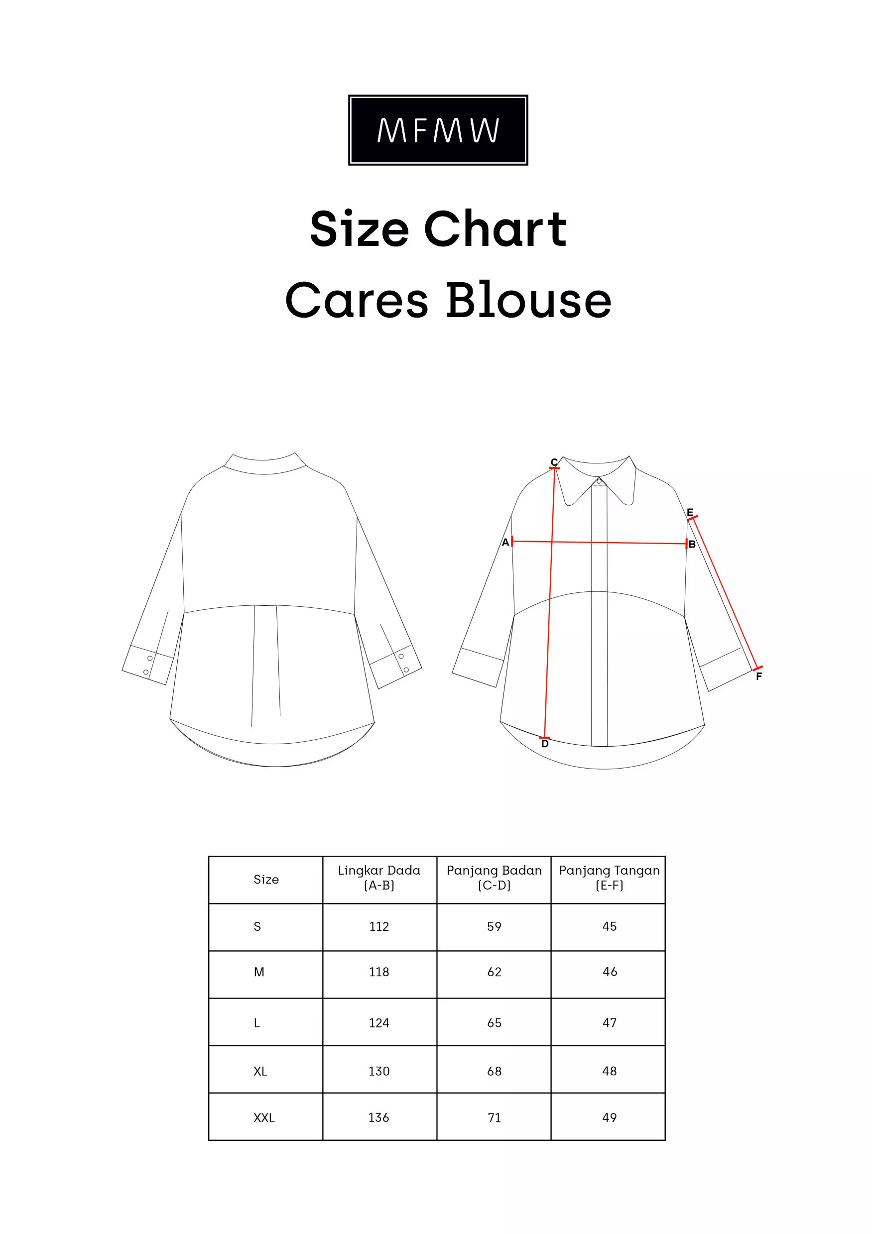 MFMW Cares Atasan Kemeja Coklat Motif Kotak