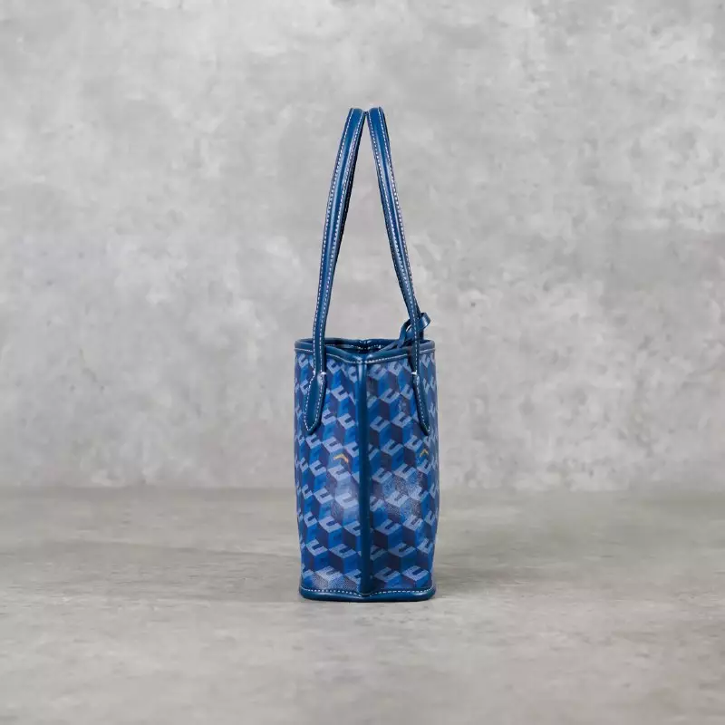Tas CHRISTY NG MONOGRAM PATTERN BLUE TOTE BAG MINI 100% ORIGINAL
