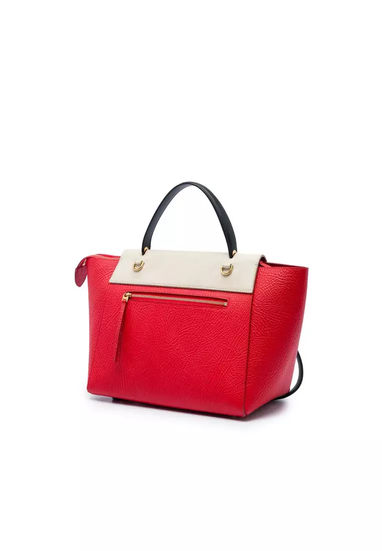 Pre-Loved Celine Mini Tricolor Grained Calfskin Belt Bag