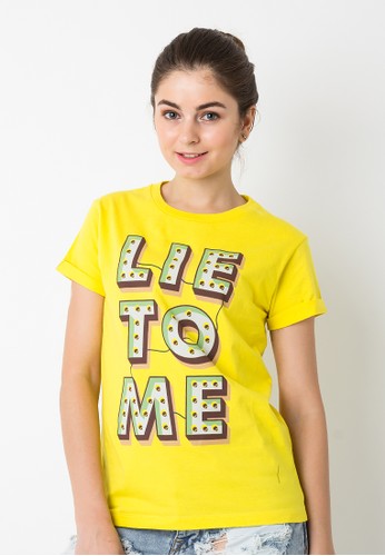 Endorse Tshirt Cp Lie To Me Yellow END-OI009