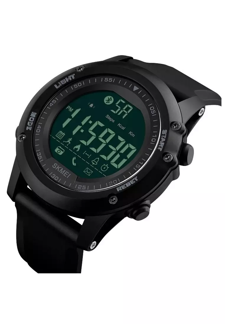 Jam Tangan Olahraga Smartwatch Bluetooth Waterproof Strap Tali Material Silicon NR08 ORIGINAL