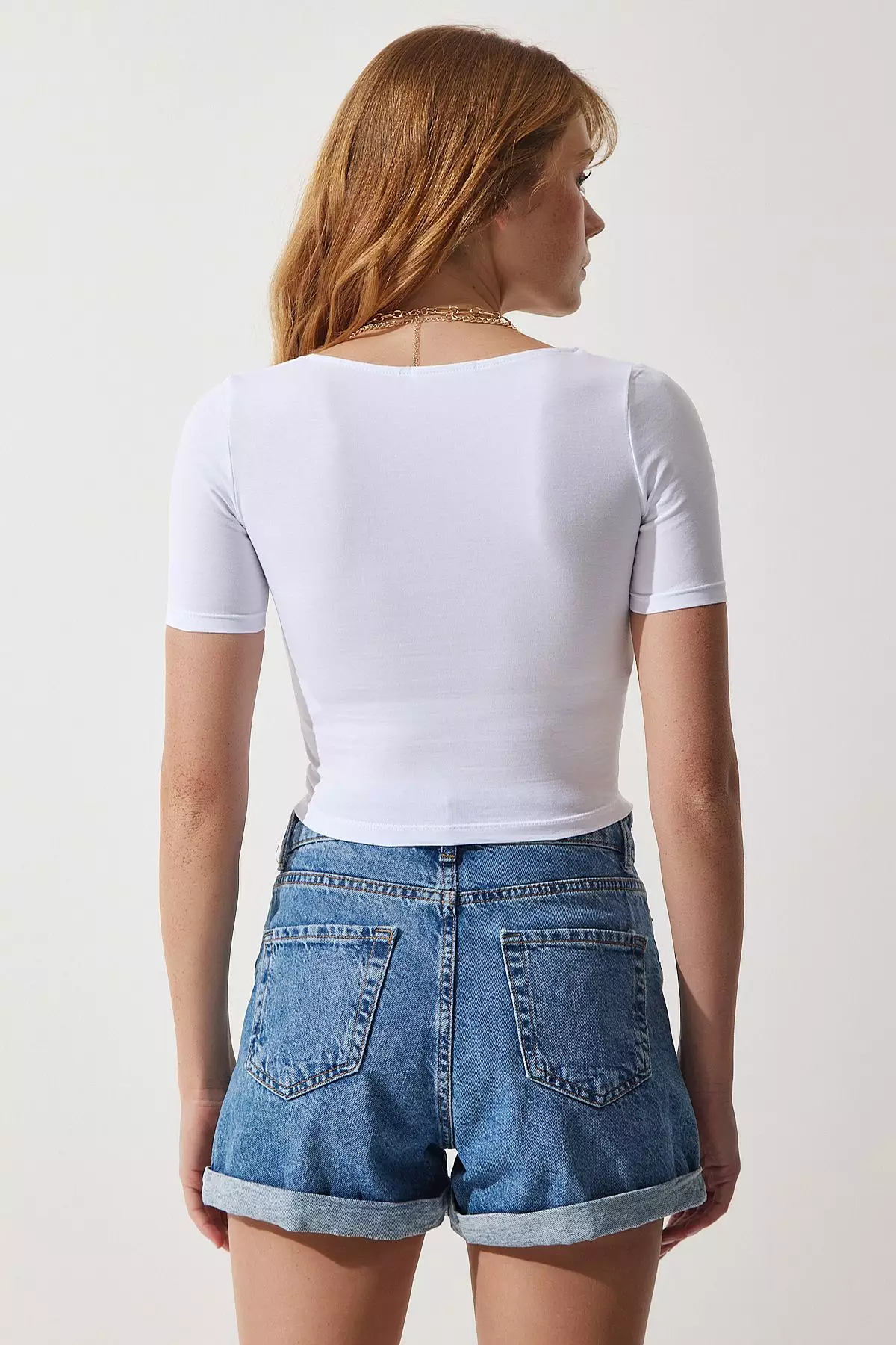 Short Sleeves Crop Top