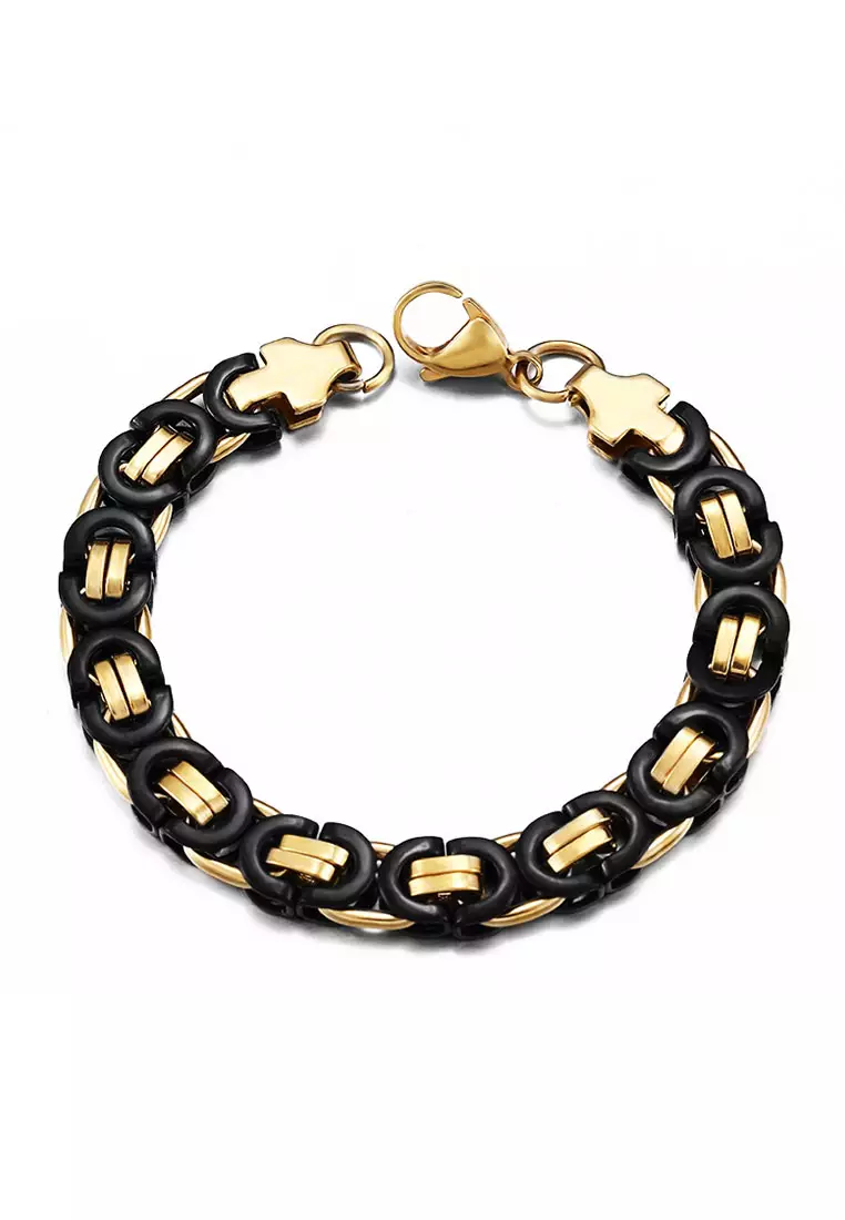 Mens heavy gold sale bracelet for sale