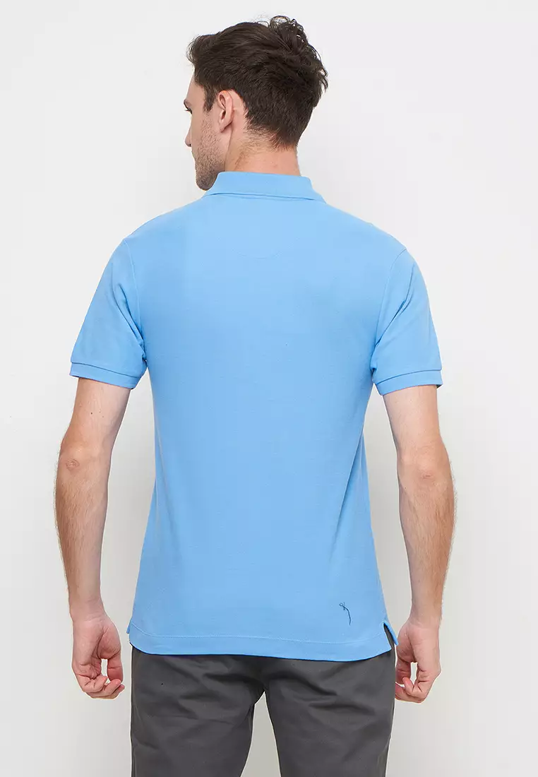 Byford Men Polo Shirt Blue -WBYPS02SSBLU