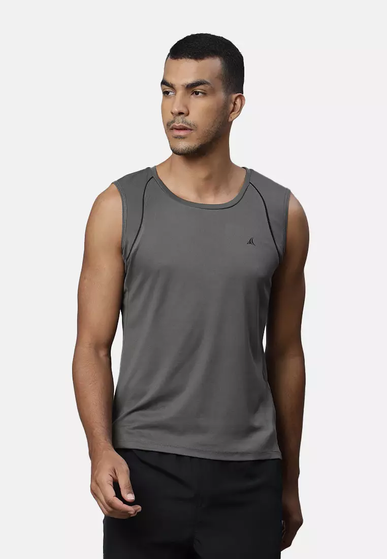 Hollister Gray Tank Top Size L - 47% off