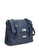 Unisa blue Unisa Saffiano Texture Mini Sling Bag With Turn Lock UN821AC92BPBMY_2