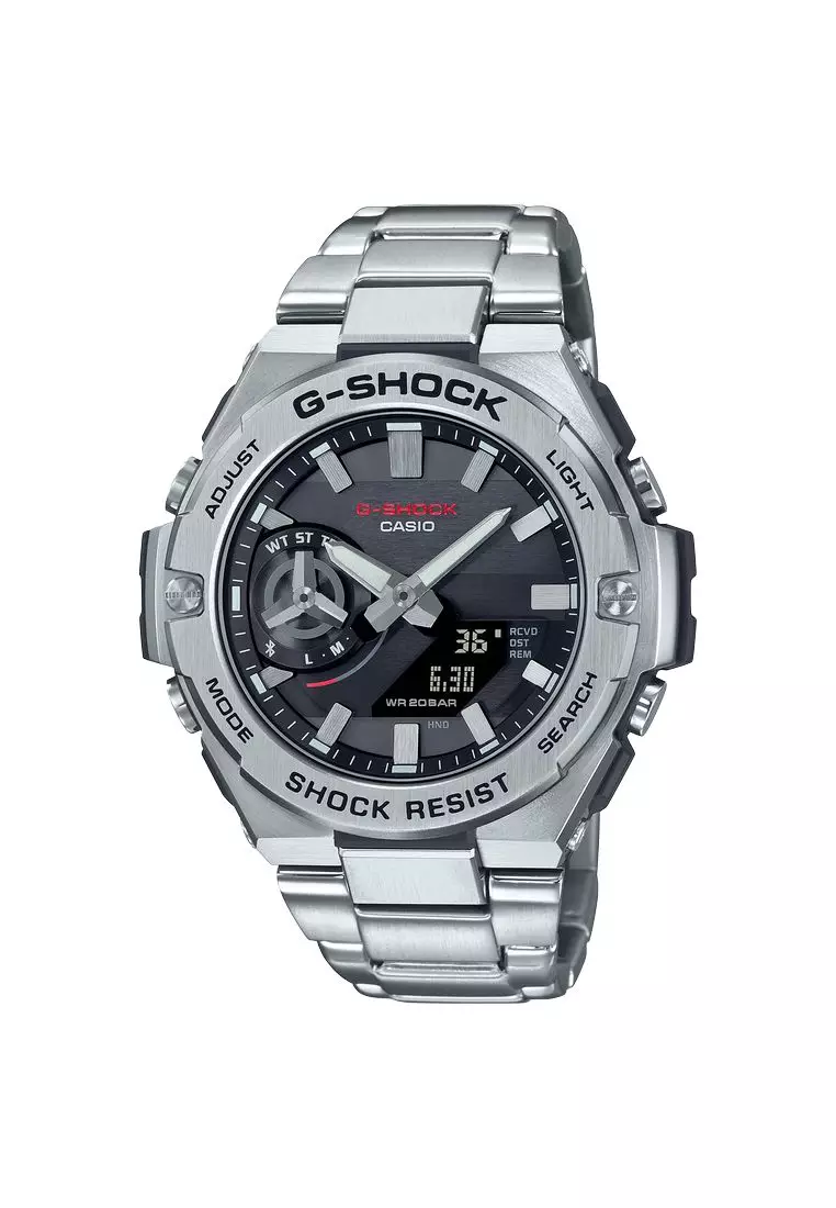 G shock silver hot sale and black