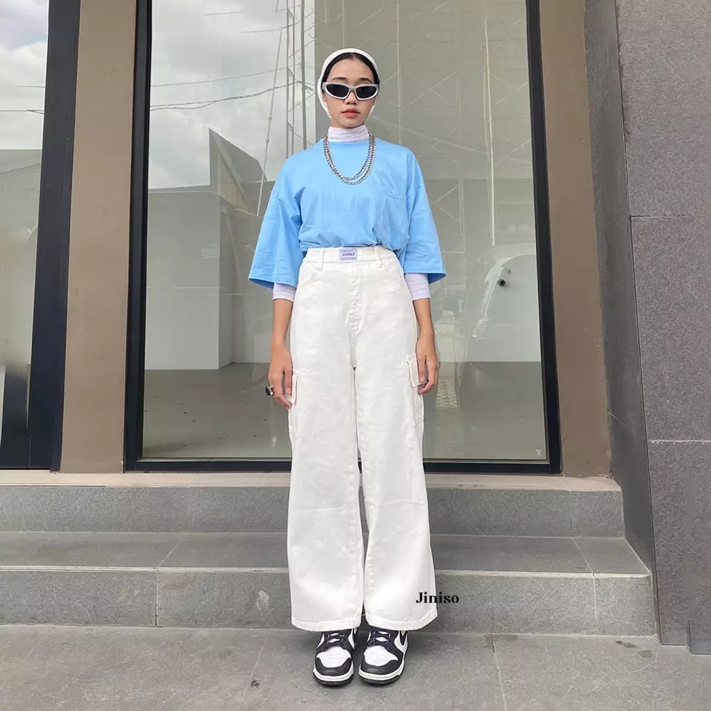 Highwaist Relax Cargo Jeans 152 DEAR DADDY