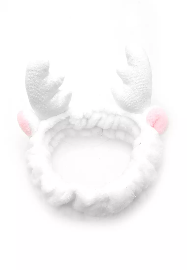 Diana Bandana Tanduk Rusa Tekstur Lembut And High Quality - Putih