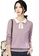 A-IN GIRLS purple Fashionable Lapel Sweater 3C612AA5D1C619GS_1