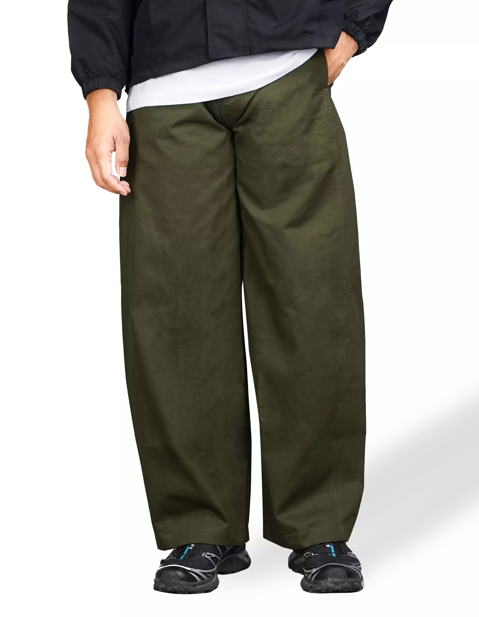 Gloaming Celana Barrel Twill Baggy Unisex Army