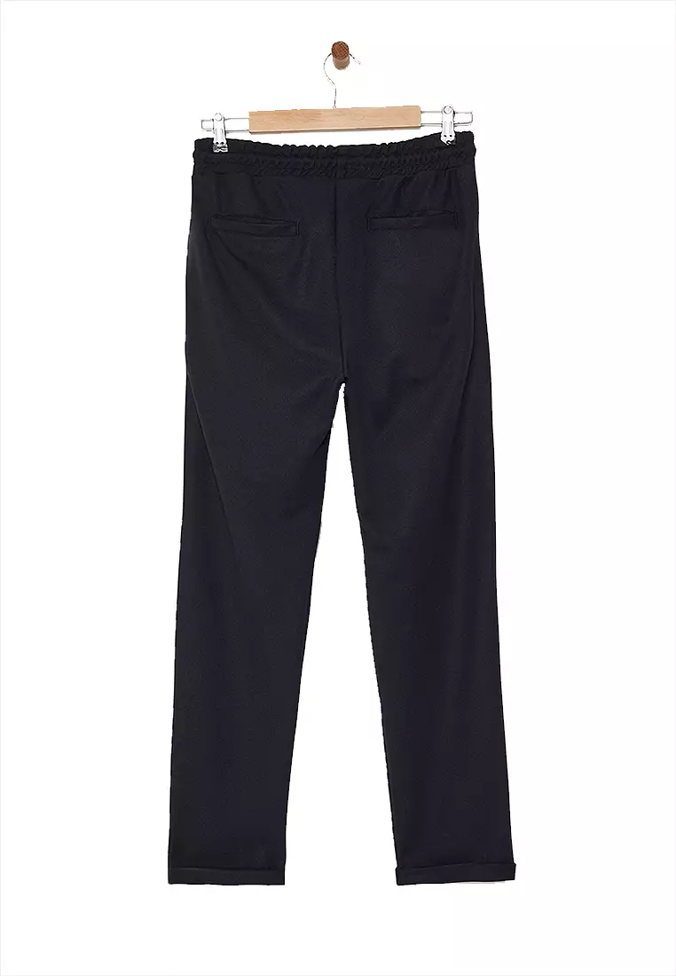 Straight Drawstrings Pants