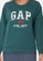 GAP green Logo Crew Sweatshirt 40B9FAA2679CDDGS_3