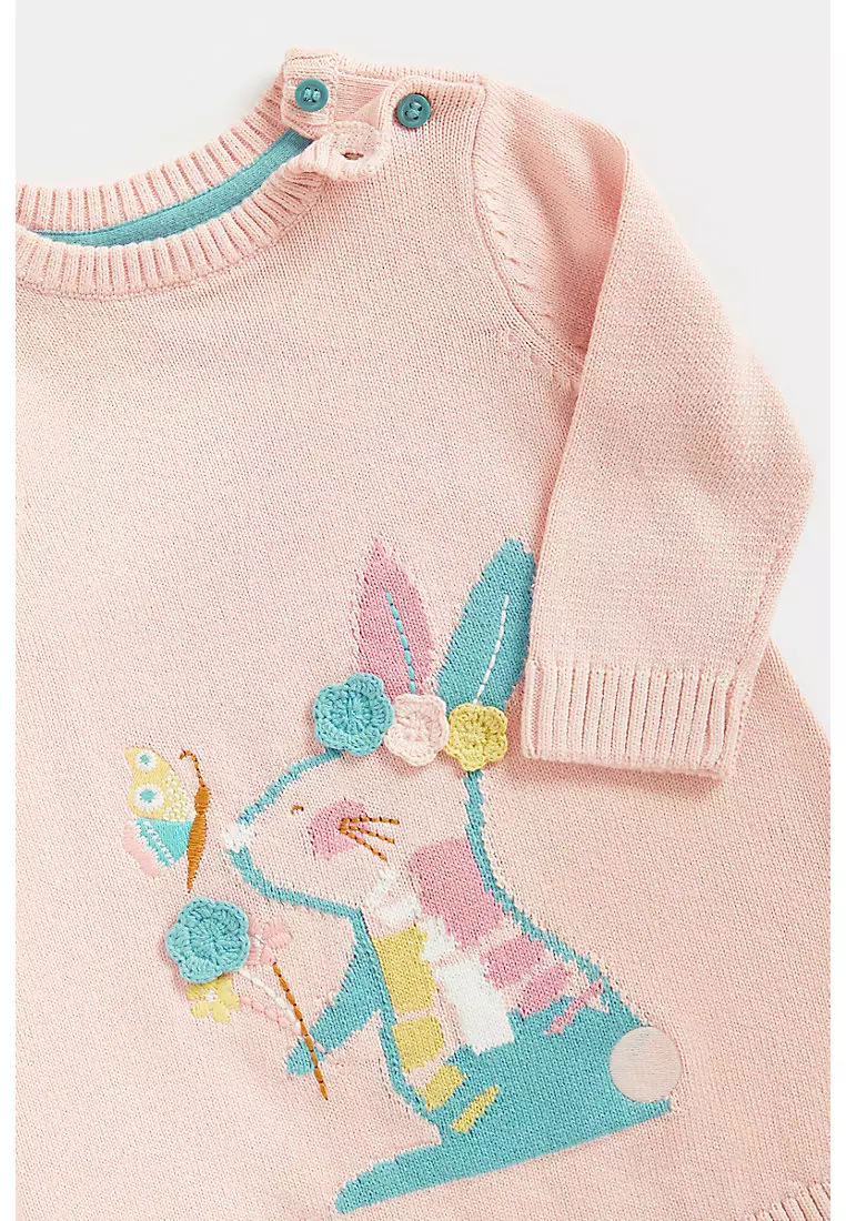 Buy Mothercare Rabbit Knitted Dress and Tights Set Online | ZALORA Malaysia
